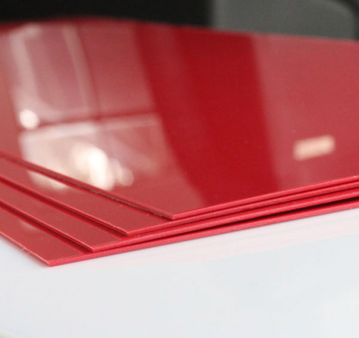 Red PET sheet without PE Film covering