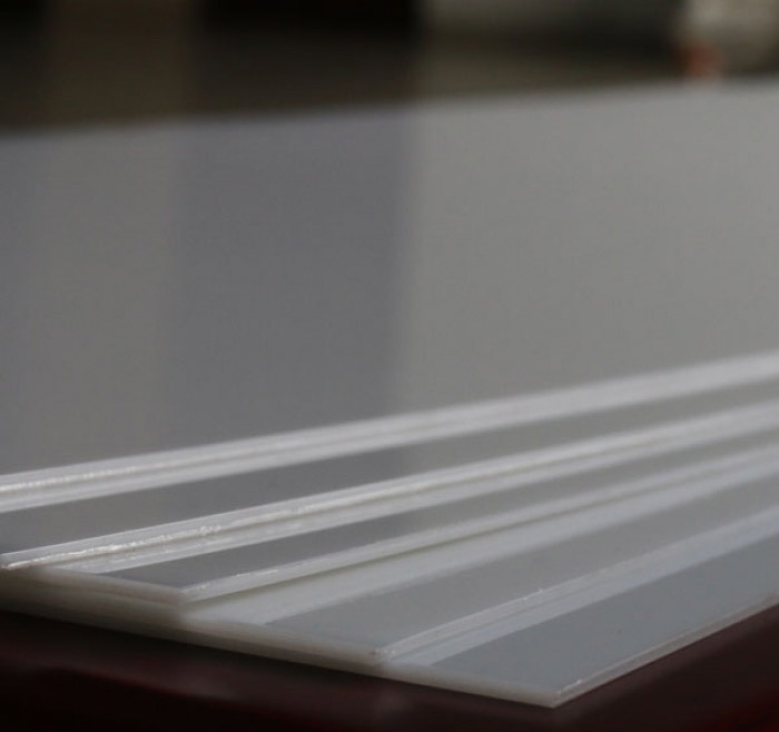 White PET sheet without PE Film covering