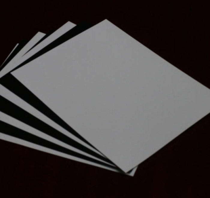PVC matte white matte black sheet